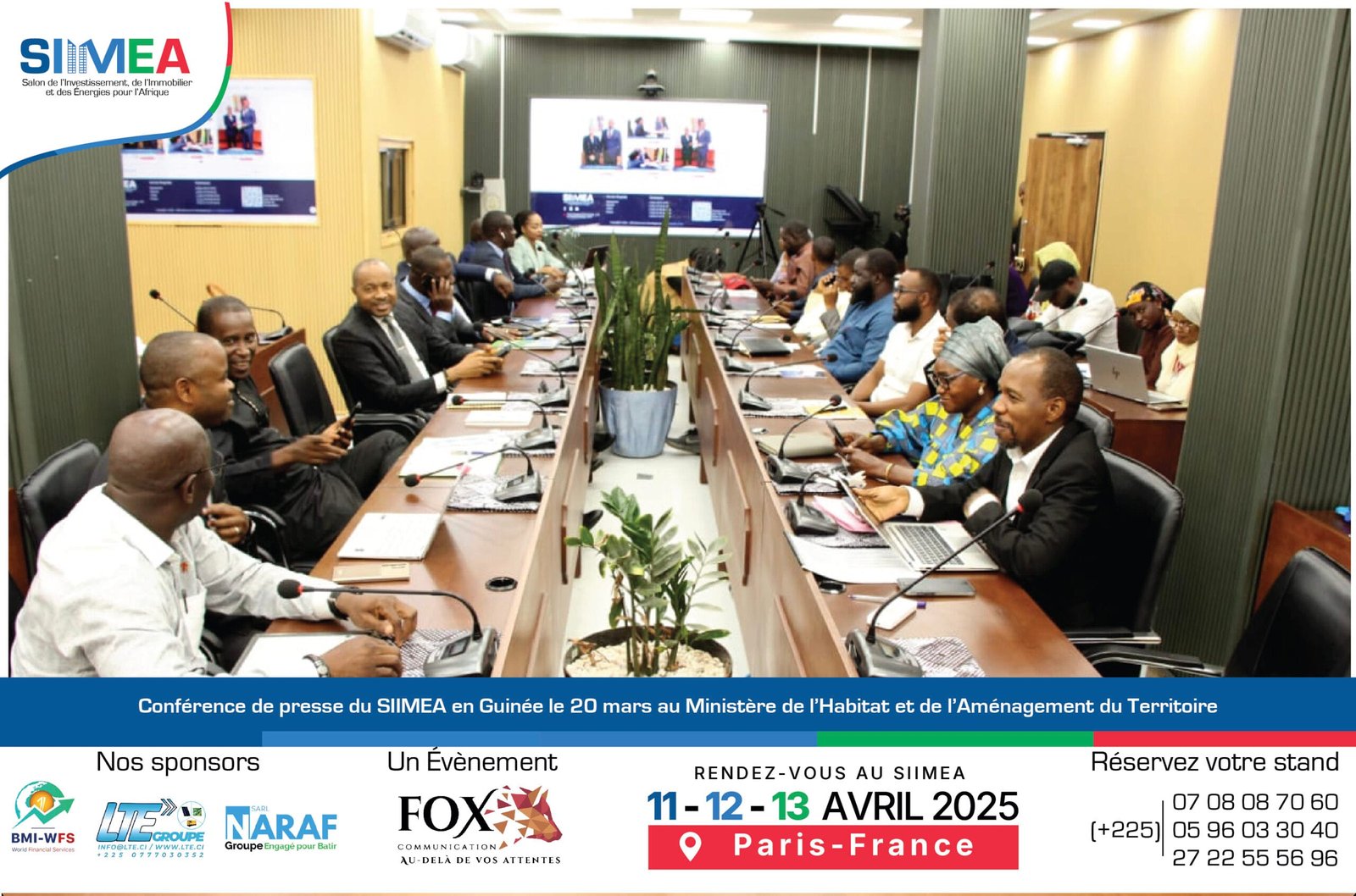 15Conférence de presse du SIMEA en Guinée le 20 mars au Ministère de l’Habitat et de l’Aménagement du Territoire