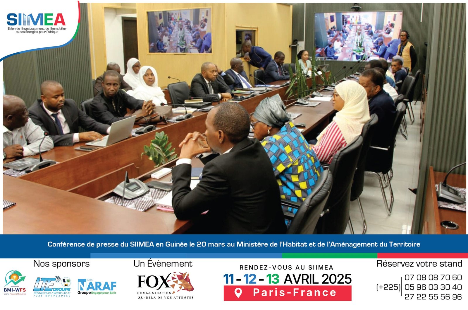 17Conférence de presse du SIMEA en Guinée le 20 mars au Ministère de l’Habitat et de l’Aménagement du Territoire