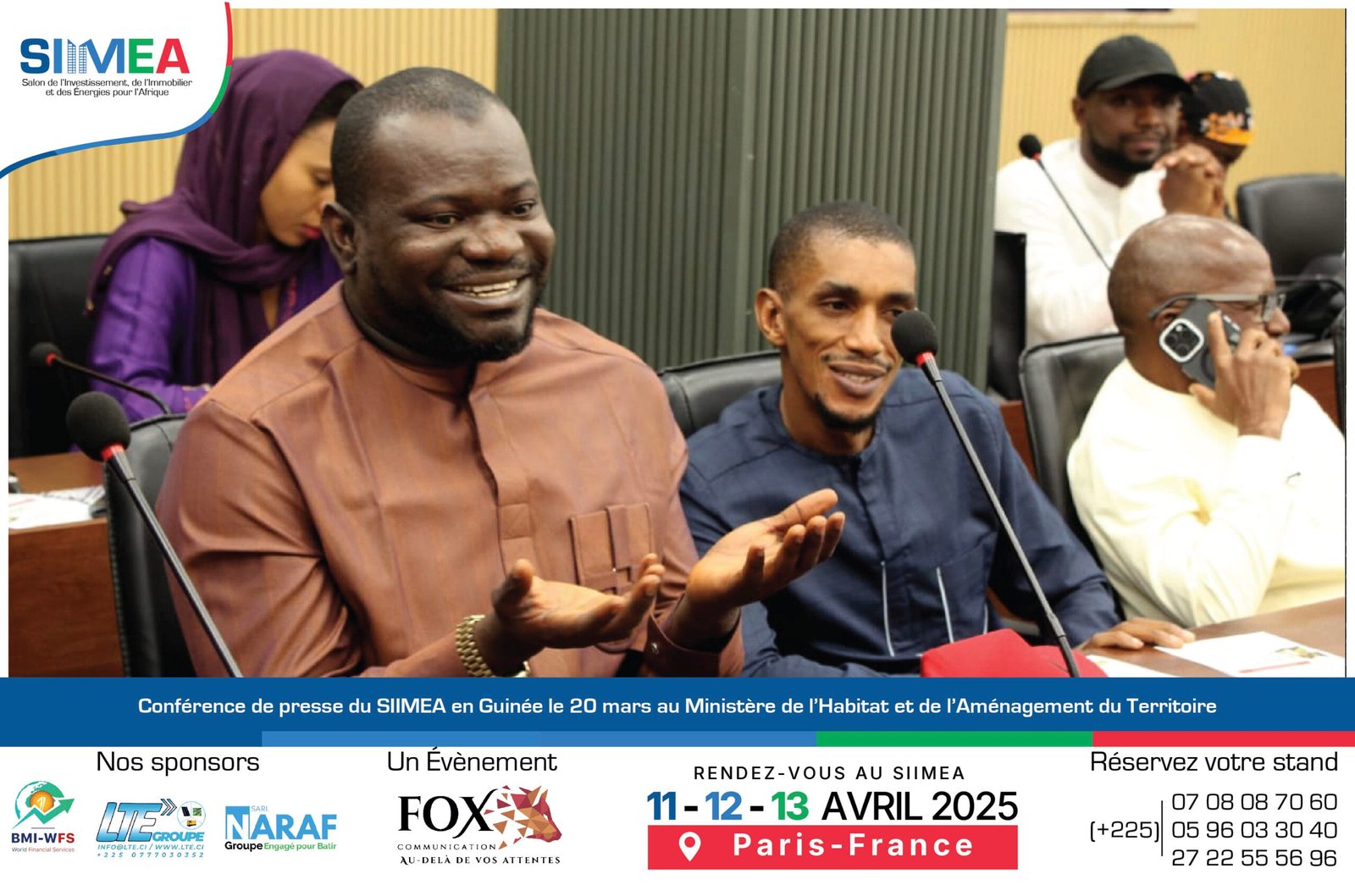 18Conférence de presse du SIMEA en Guinée le 20 mars au Ministère de l’Habitat et de l’Aménagement du Territoire
