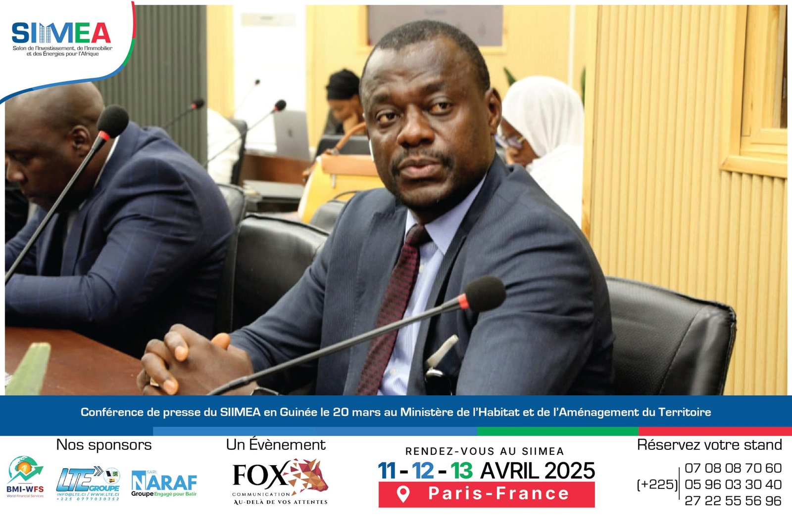 1Conférence de presse du SIMEA en Guinée le 20 mars au Ministère de l’Habitat et de l’Aménagement du Territoire