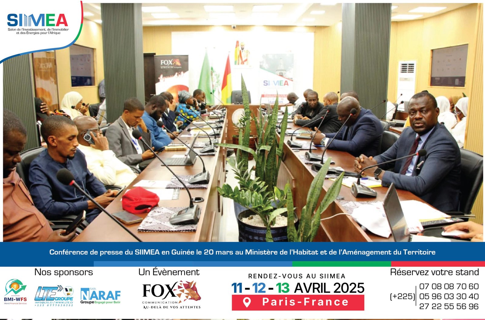 3Conférence de presse du SIMEA en Guinée le 20 mars au Ministère de l’Habitat et de l’Aménagement du Territoire