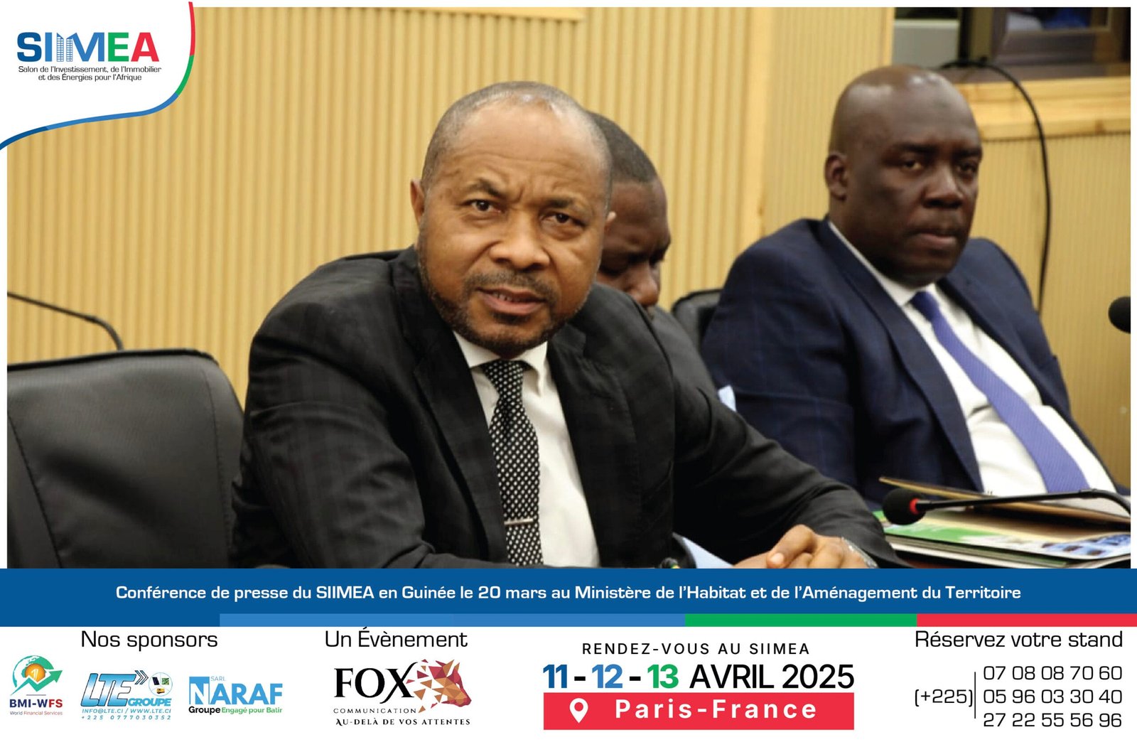 6Conférence de presse du SIMEA en Guinée le 20 mars au Ministère de l’Habitat et de l’Aménagement du Territoire