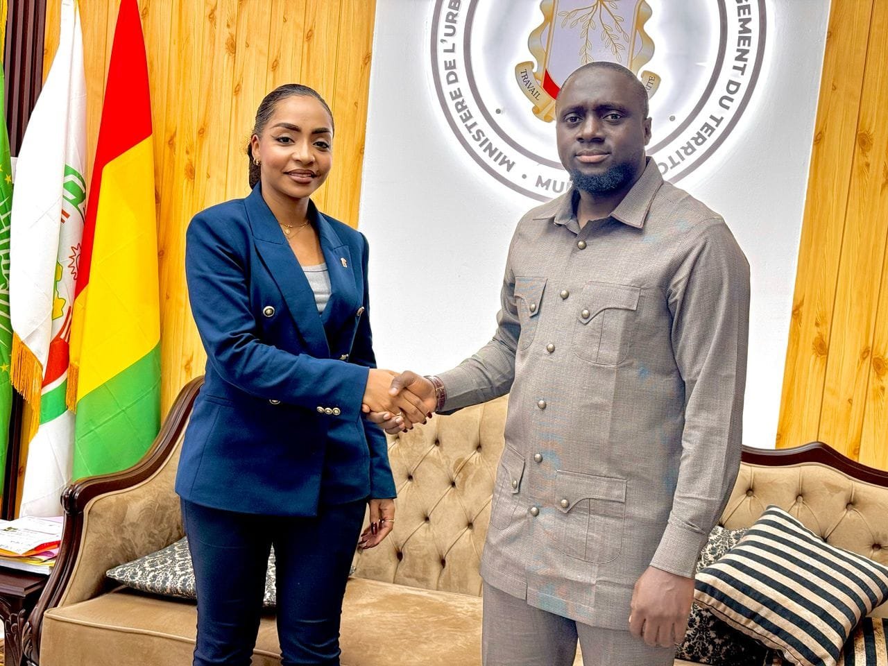 La rencontre stratégique avec SEM Mory Condé Ministre de l’Habitat sur la participation de la Guinée pays invité d’Honneur